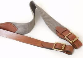 Deben Webbed Canvas and Leather Sling