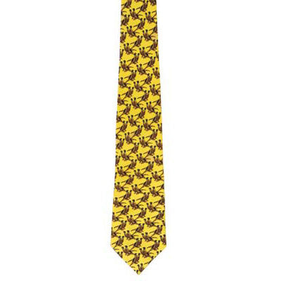 Bisley No.38 Yellow Pheasant Silk Tie