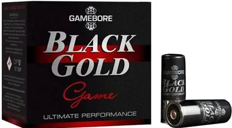 12 GAUGE GAMEBORE BLACK GOLD  30g 5  PLASTIC WAD