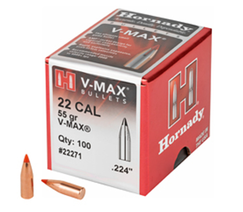 HORNADY HEADS 224 55g V-MAX