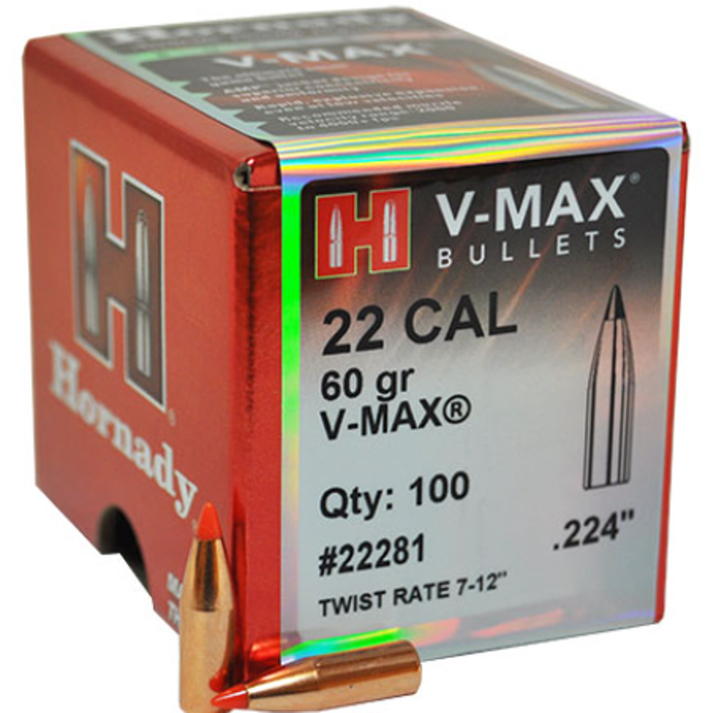 HORNADY HEADS 224 60g V-MAX
