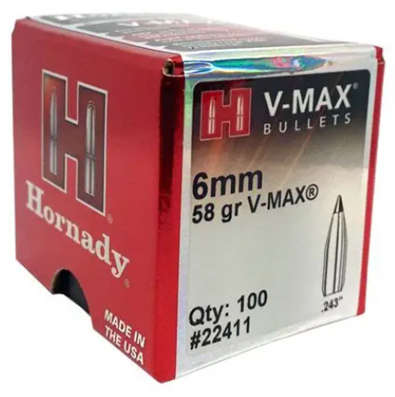 HORNADY HEADS 6mm 58g V-MAX