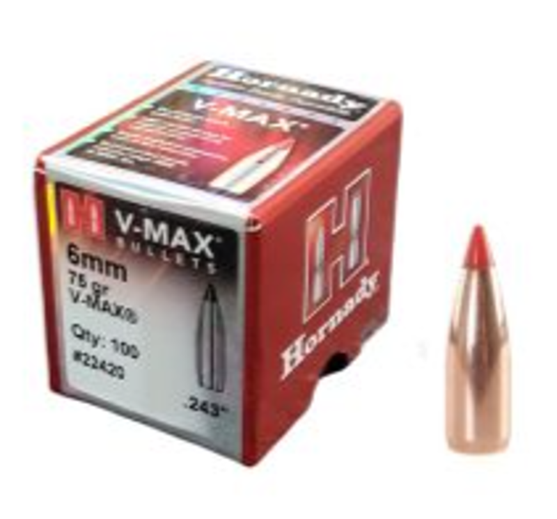 HORNADY HEADS 6mm 75g V-MAX