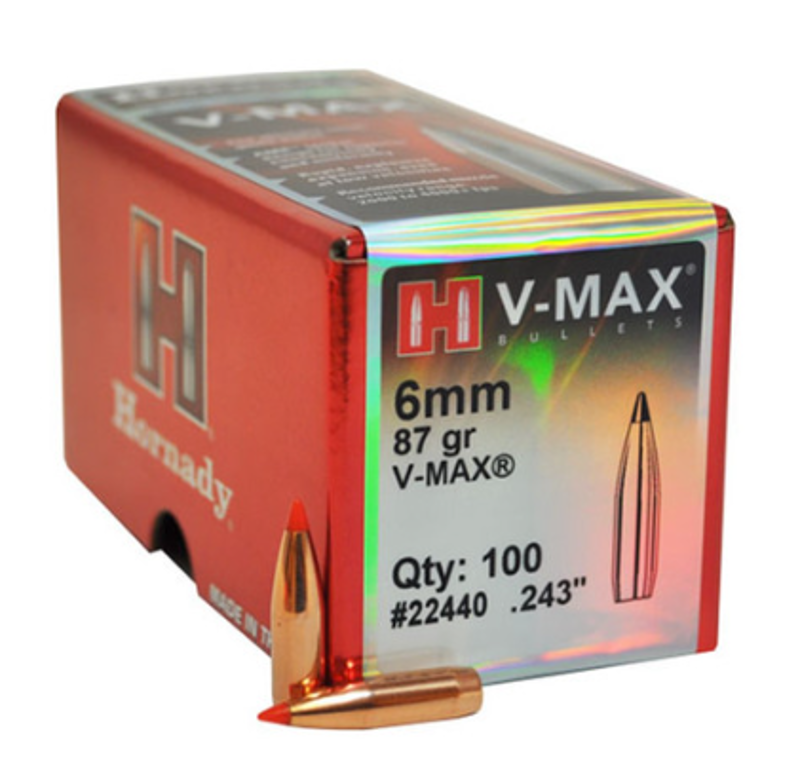 HORNADY HEADS 6mm 87g V-MAX