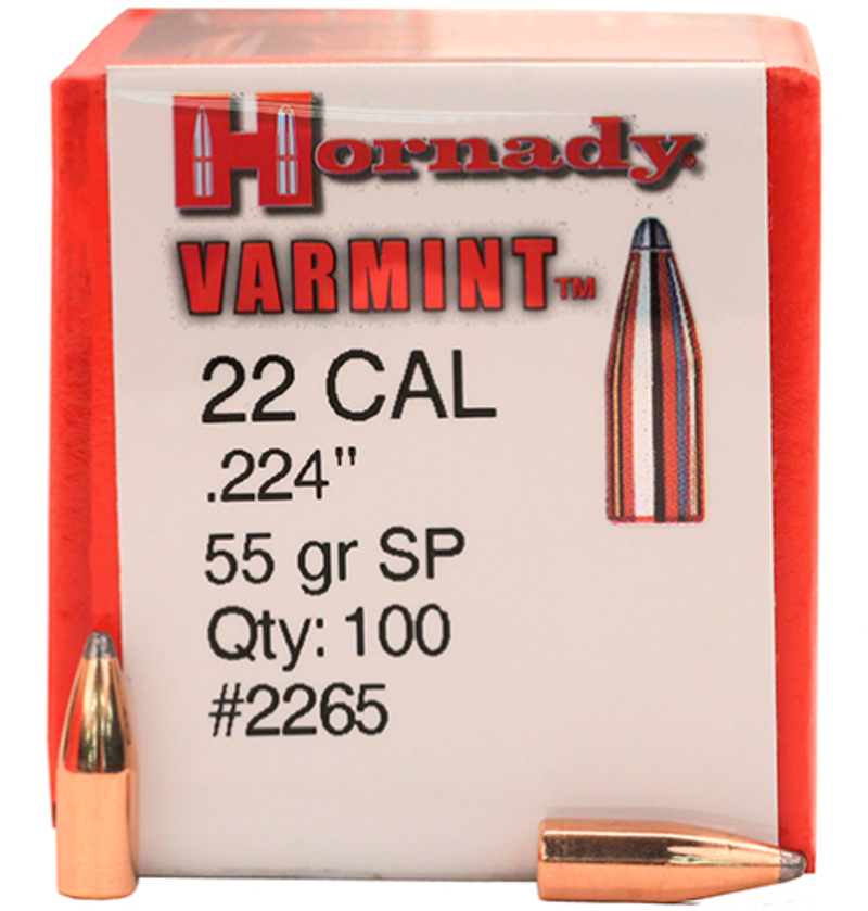 HORNADY HEADS 224 55g VARMINT SP