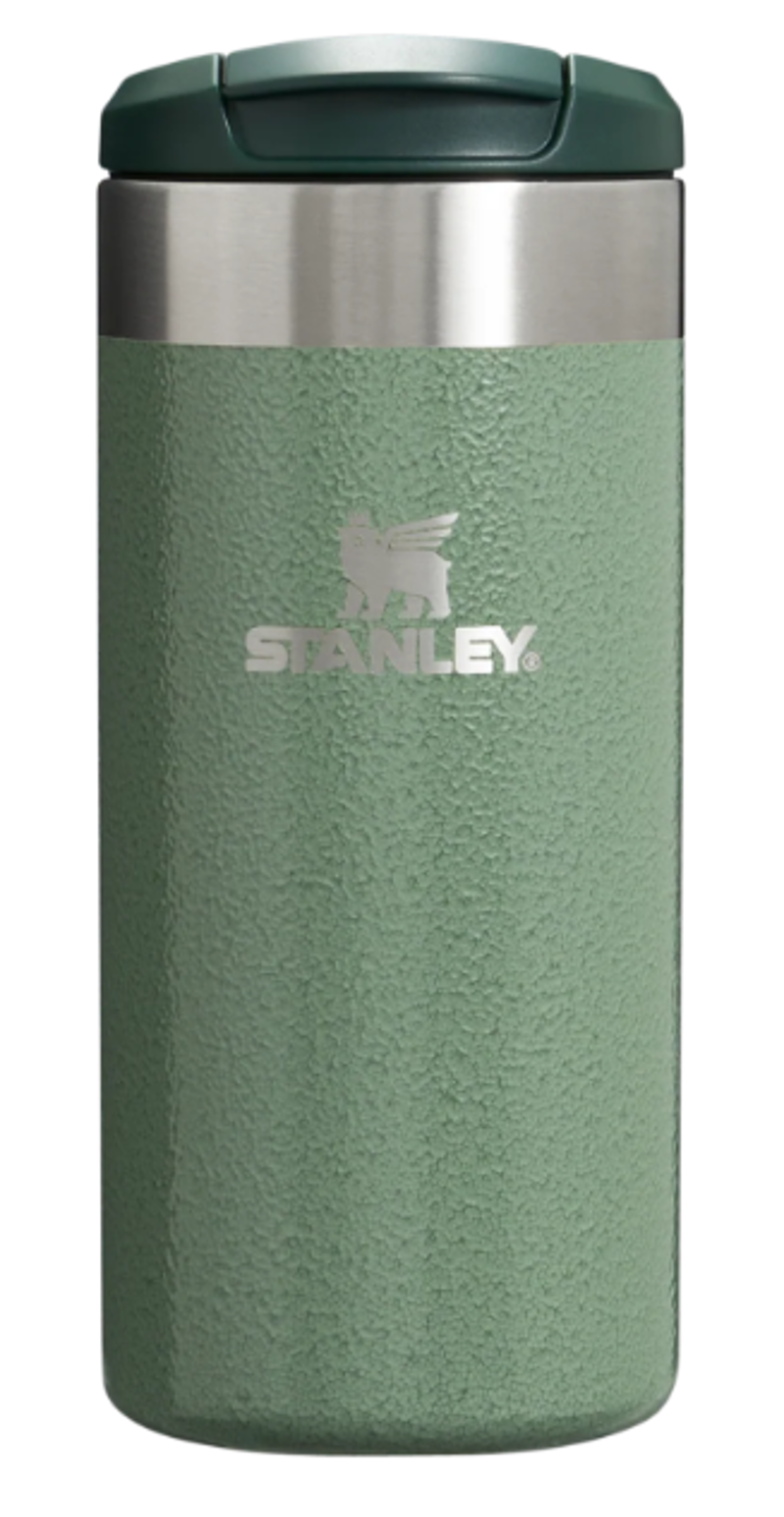 STANLEY AEROLIGHT TRANSIT MUG 0.35L HAMMERTONE GREEN SYCAMORE