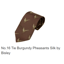 BISLEY BIT16 TIES BURGUNDY PHEASANT SILK