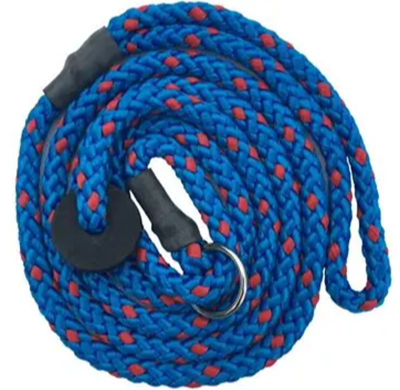 GUNDOG DELUX SLIP LEAD ROYAL BLUE WITH RED FLECK 1.5M