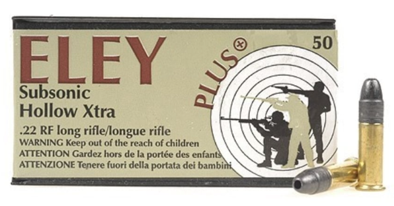 ELEY .22 SUBSONIC HOLLOW XTRA