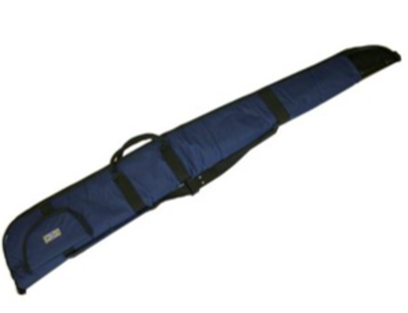 GMK Blue Shotgun Slip 125cm  An all round great value case for keeping your shotgun safe when in transport Padded with Zipped closure Reinforced end Adjustable shoulder strap Length 52 Pocket on front