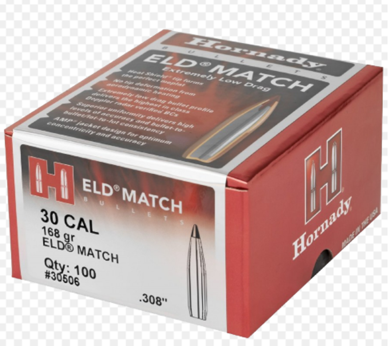 HORNADY HEADS 30Cal 168gr ELD MATCH