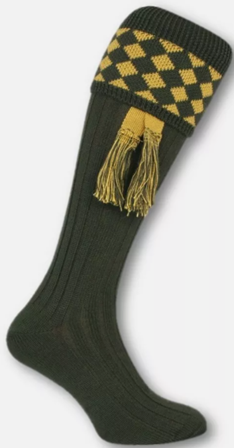 JACK PYKE SHOOTING SOCKS WITH MATCHING GARTER FLASH SIZE 8-11