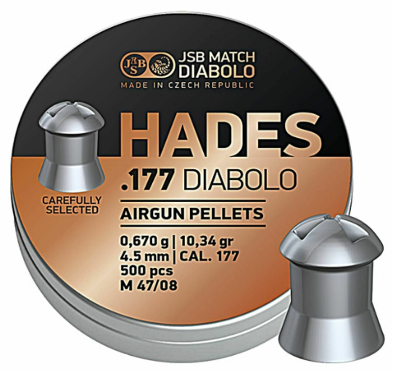 JSB HADES .177 4.5mm 10.34gr PELLETS 500