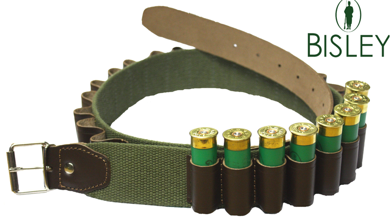 KING COBRA CANVAS AND LEATHER  CARTRIDGE BELT  12G