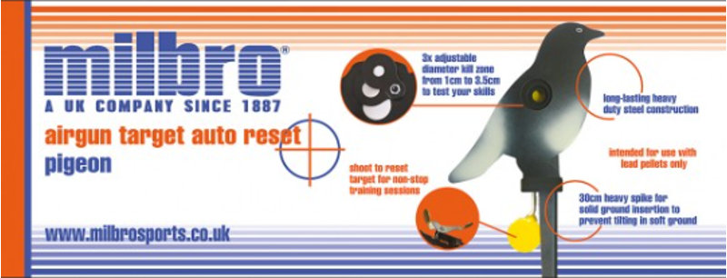 MILBRO AIRGUN TARGET AUTO RESET CROW-1