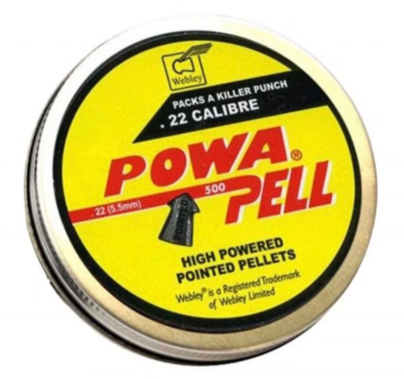 WEBLEY .22 POWA PELL 14.4gr  500