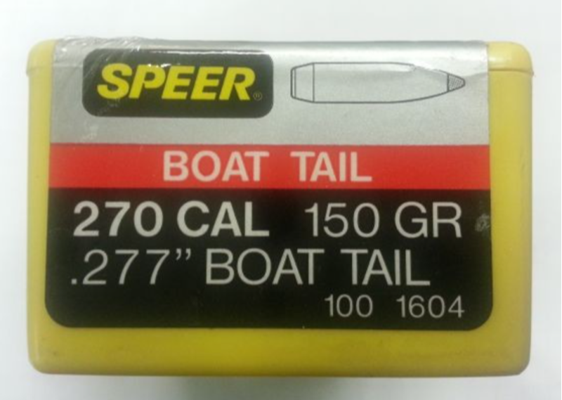 SPEER .270 150GR BOAT TAIL 1604