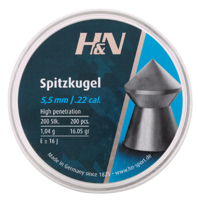 H N .22 SPITZKUGEL 16.05gr  200