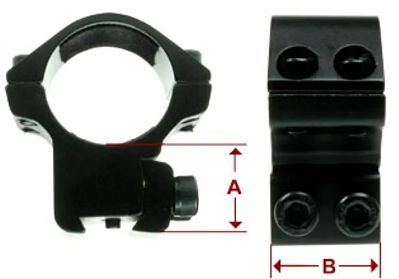 Sportsmatch 2 Piece Double Screw 13mmDOVETAIL MOST BSA 1ICH SCOPE 56MM-1
