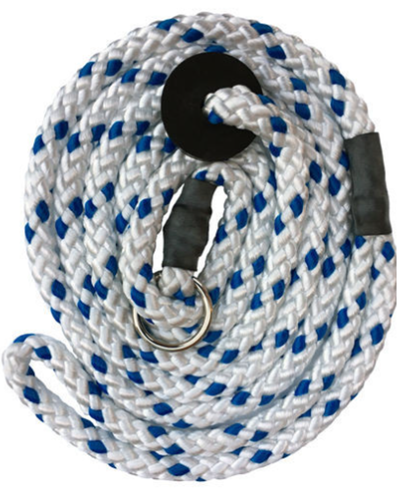 GUNDOG DELUX SLIP LEAD WHITE WITH BLUE FLECK 1.5MDOG 