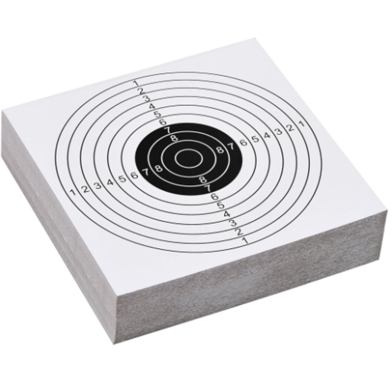 100 TARGETS 14X14CM - T1