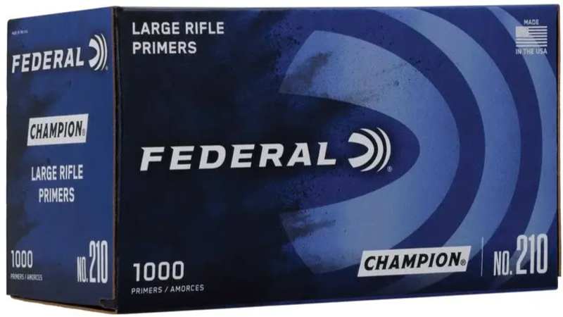 FEDERAL CHAMPION LARGE RIFLE PRIMER PKT1000