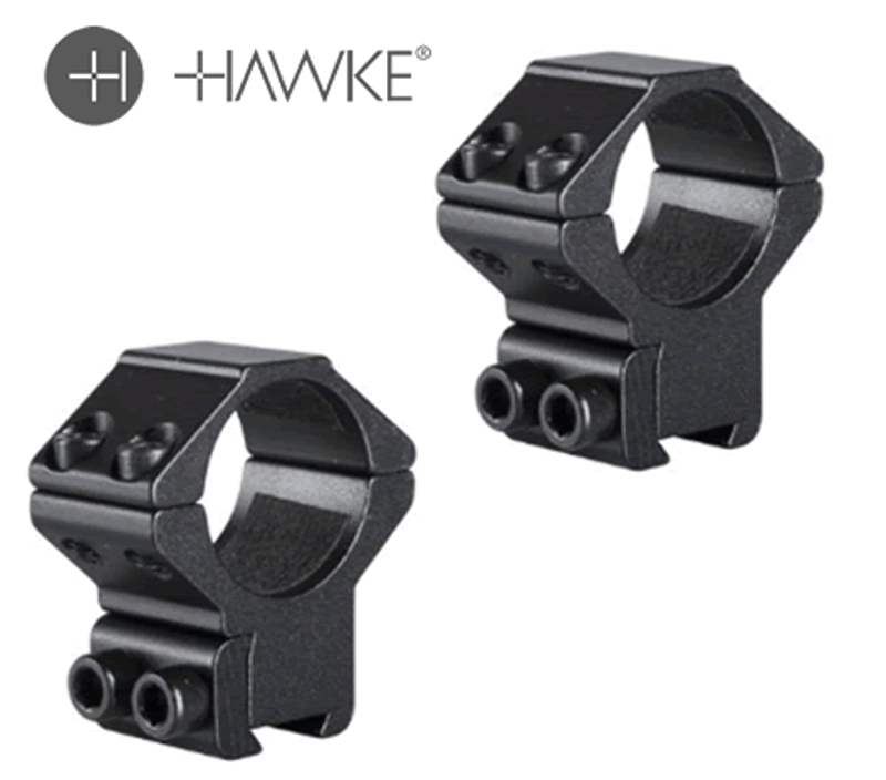 Hawke  Mounts - 2 Piece Medium Double Screw 25mm