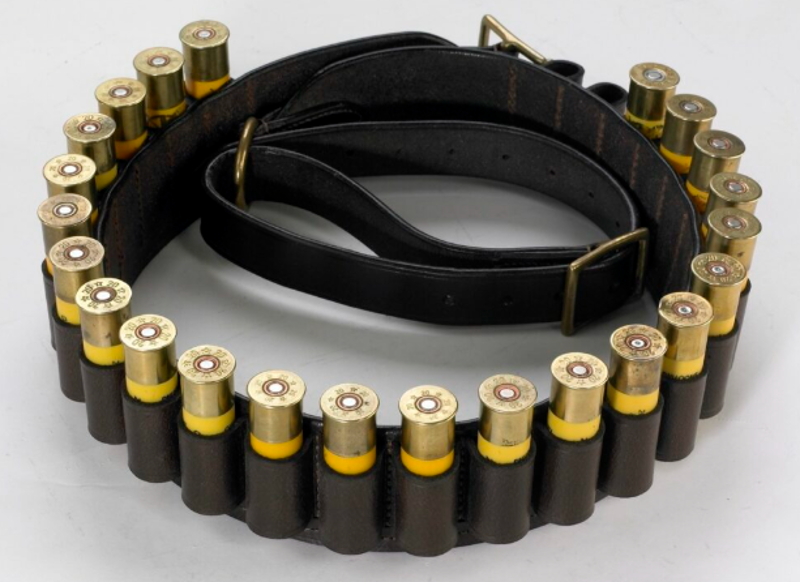 ROBEY AND GREEN CLOSED LOOP LEATHER  CARTRIDGE BELT  12G